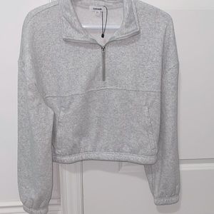 Garage Grey half zip up sweater